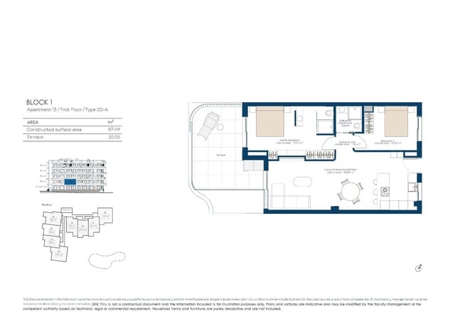 2 soverom Leilighet til salgs i Baños y Mendigo, Murcia by med svømmebasseng garasje - € 315 000 (Ref: 9985437)