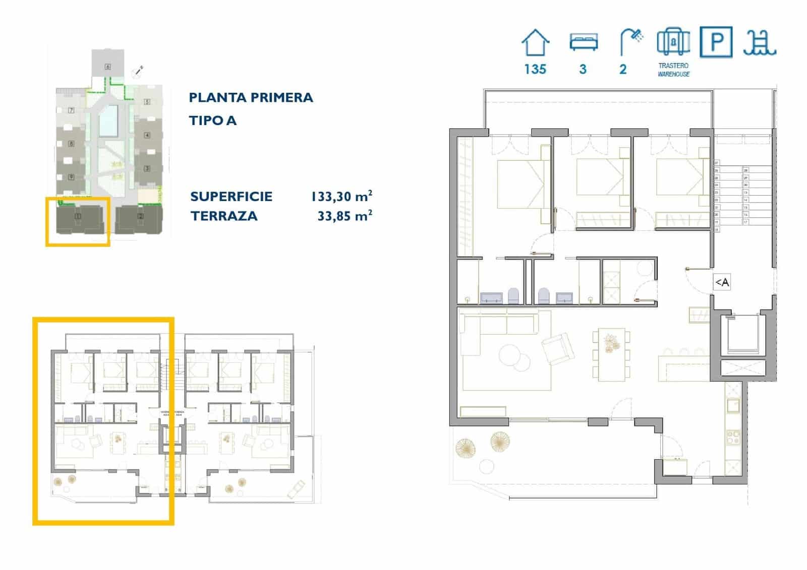 3 quarto Apartamento para venda em San Pedro del Pinatar com piscina garagem - 322 900 € (Ref: 9985445)