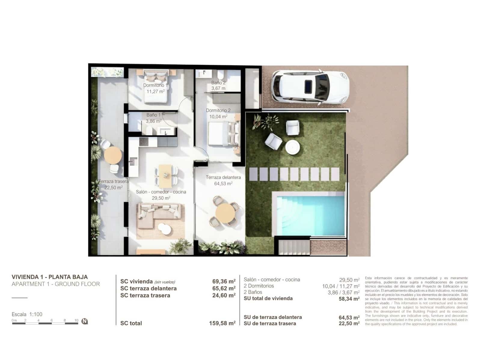 2 Zimmer Apartment zu verkaufen in Lo Pagan mit Pool Garage - 324.900 € (Ref: 9985446)