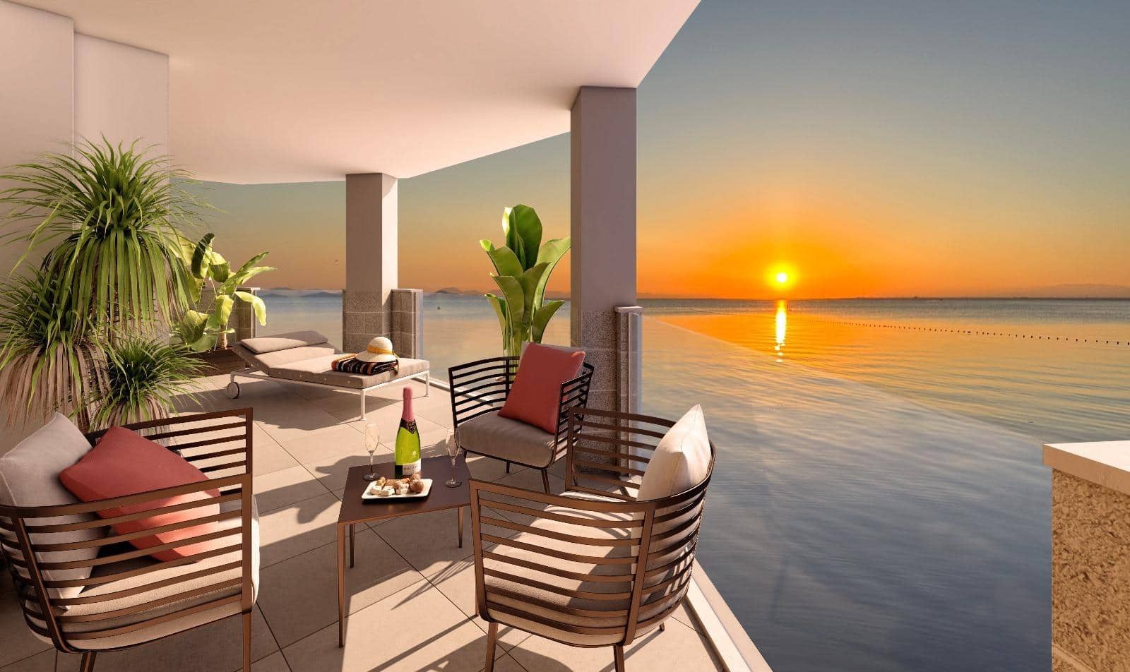 3 soverom Leilighet til salgs i La Manga del Mar Menor med svømmebasseng garasje - € 375 000 (Ref: 9985475)