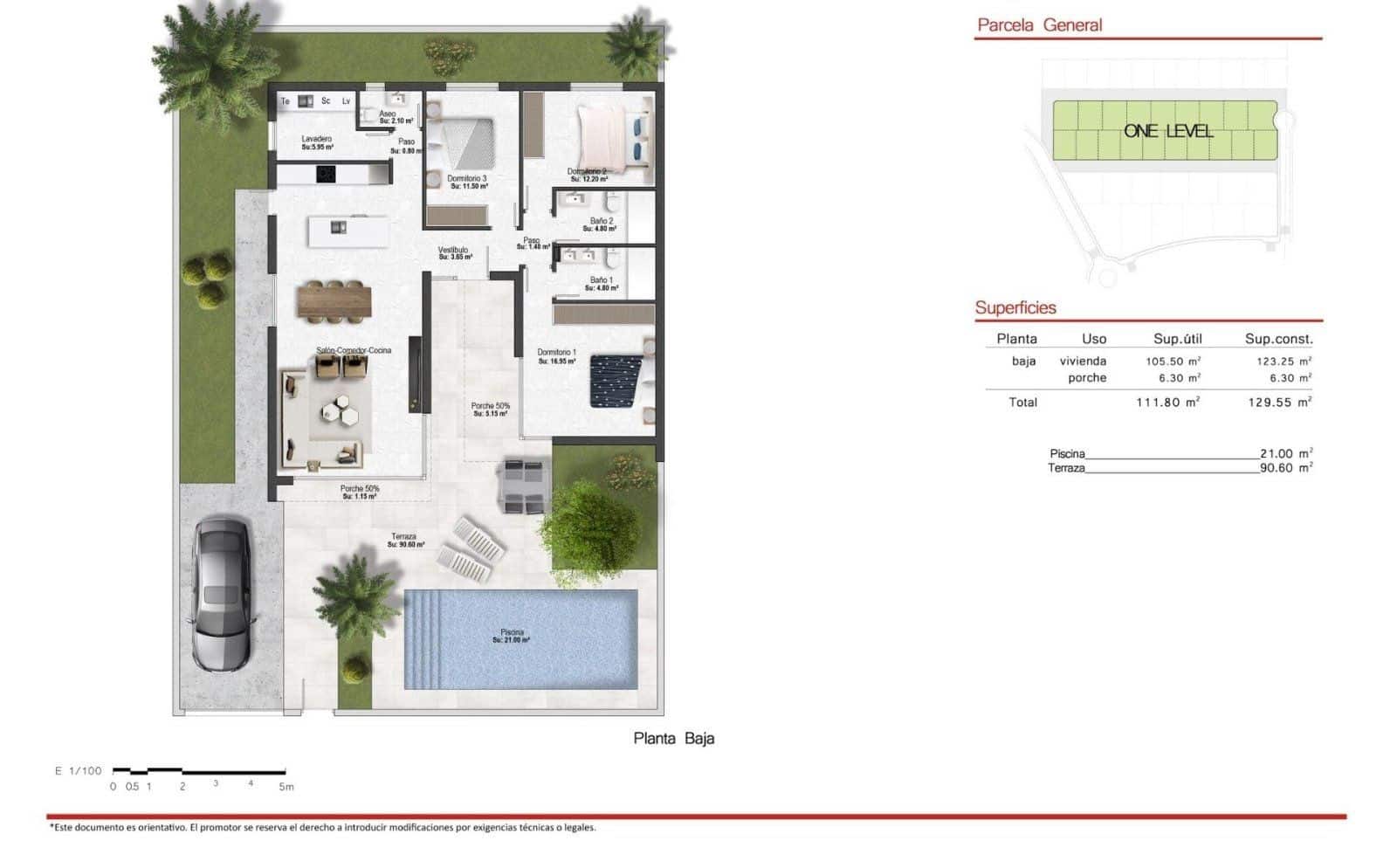3 camera da letto Villa in vendita in Banos y Mendigo con piscina garage - 389.900 € (Rif: 9985483)