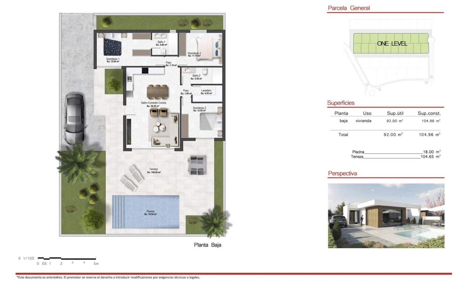 3 soverom Villa til salgs i Banos y Mendigo med svømmebasseng garasje - € 413 400 (Ref: 9985491)