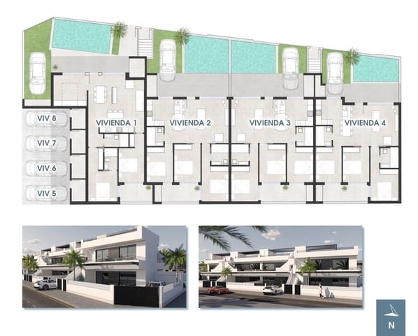 3 soveværelse Lejlighed til salg i Los Peñascos - El Salero - Los Imbernones, San Pedro del Pinatar med swimmingpool garage - € 449.000 (Ref: 9985499)