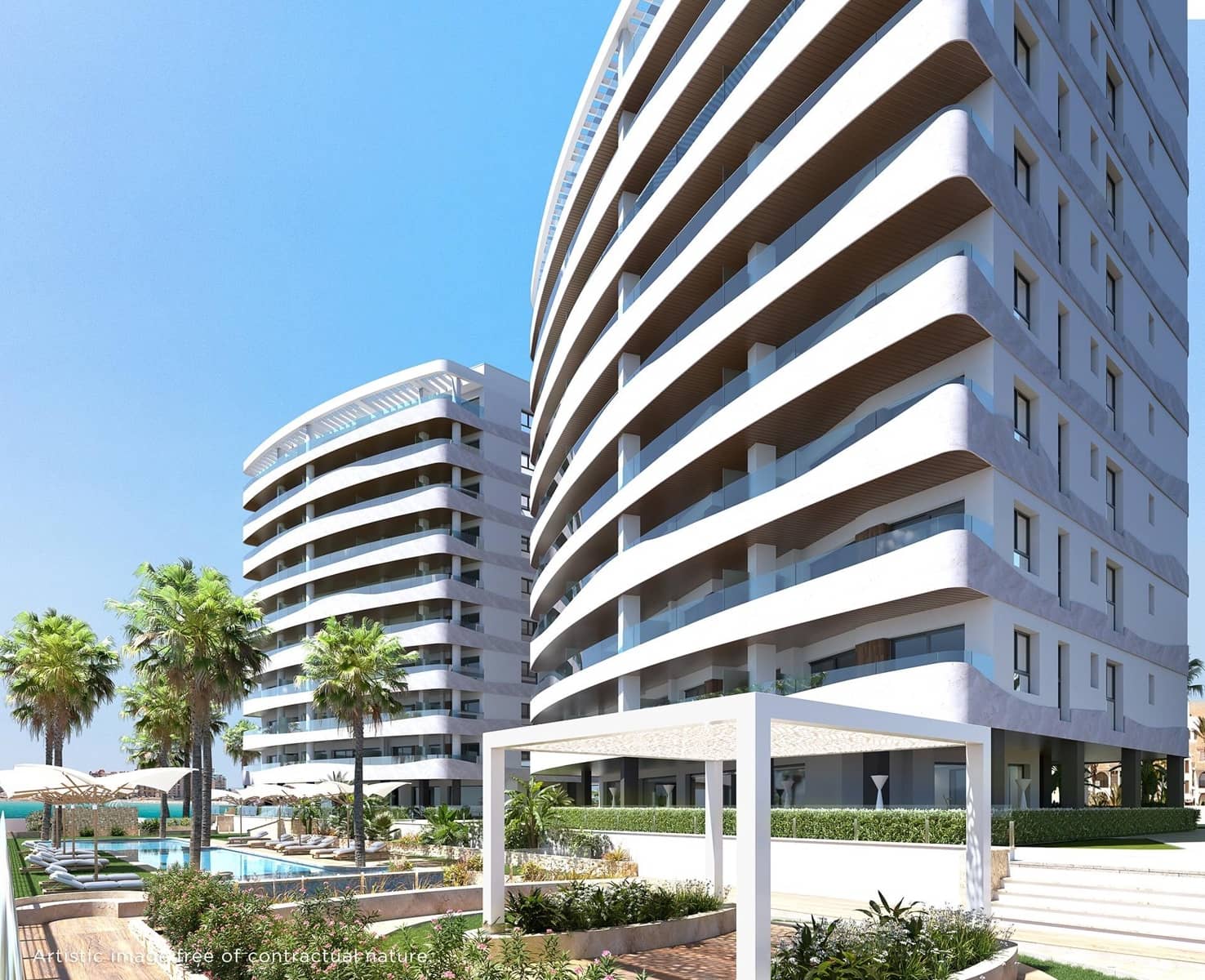 3 makuuhuone Huoneisto myytävänä paikassa La Manga del Mar Menor mukana uima-altaan 
autotalli - 519 000 € (Ref: 9985517)