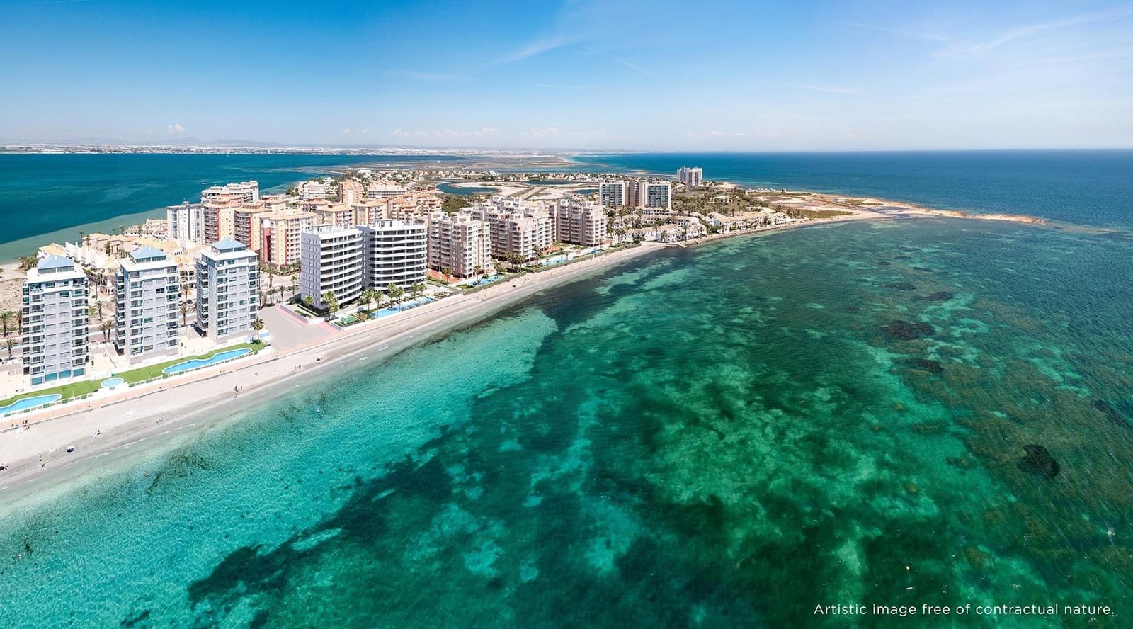 3 makuuhuone Huoneisto myytävänä paikassa La Manga del Mar Menor mukana uima-altaan 
autotalli - 519 000 € (Ref: 9985517)