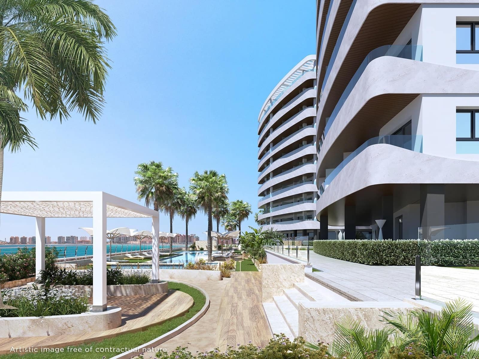 3 makuuhuone Huoneisto myytävänä paikassa La Manga del Mar Menor mukana uima-altaan 
autotalli - 519 000 € (Ref: 9985517)