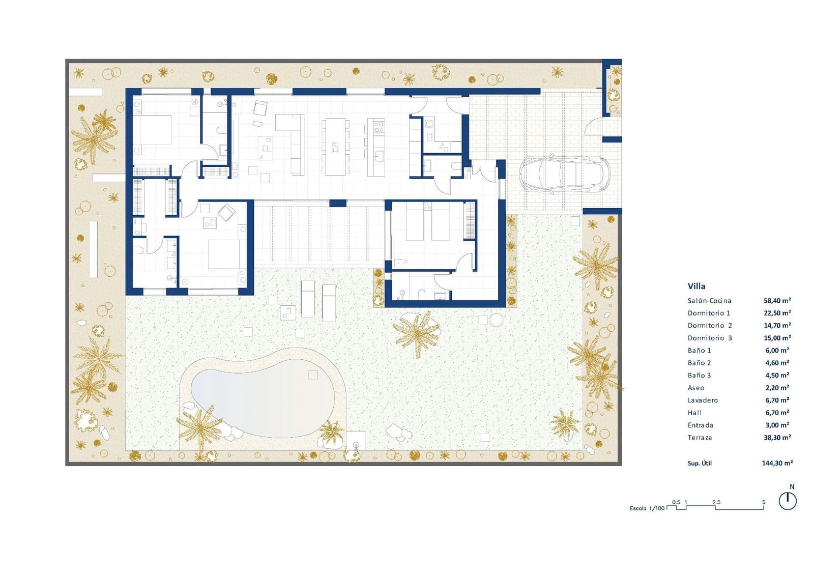 3 soverom Villa til salgs i Banos y Mendigo med svømmebasseng garasje - € 646 000 (Ref: 9985536)