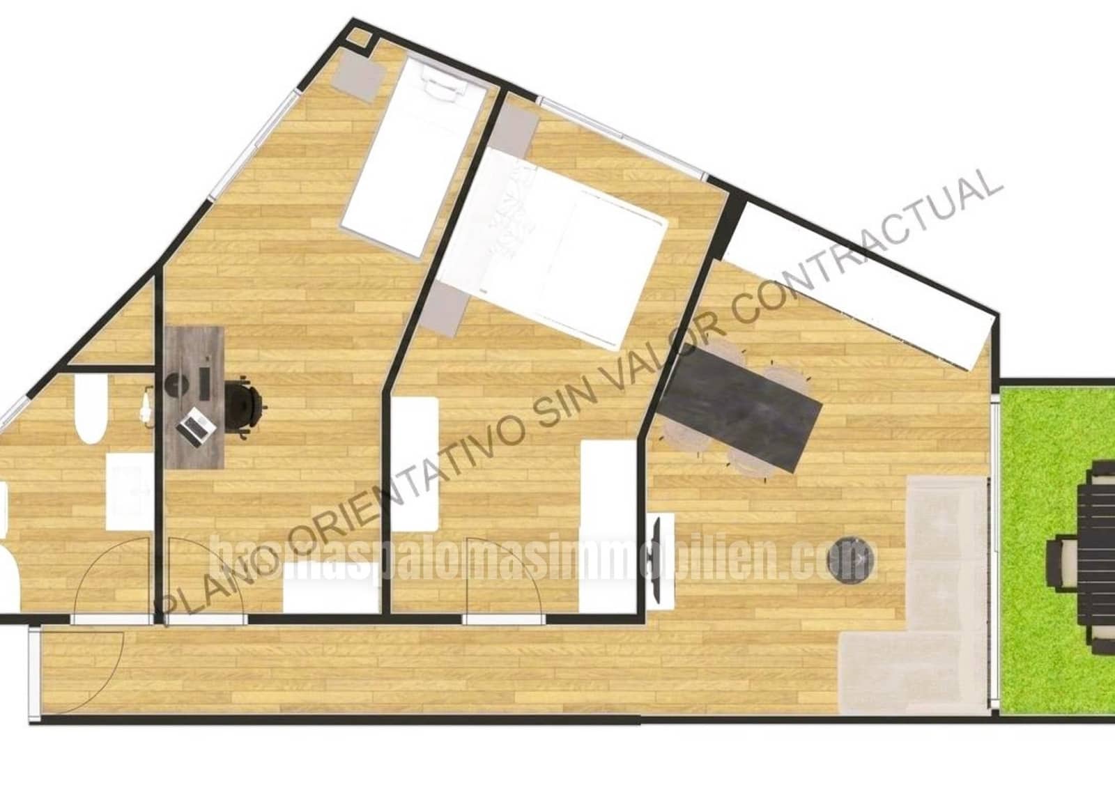 2 slaapkamer Appartement te koop in Playa del Ingles met zwembad garage - € 330.000 (Ref: 10048138)