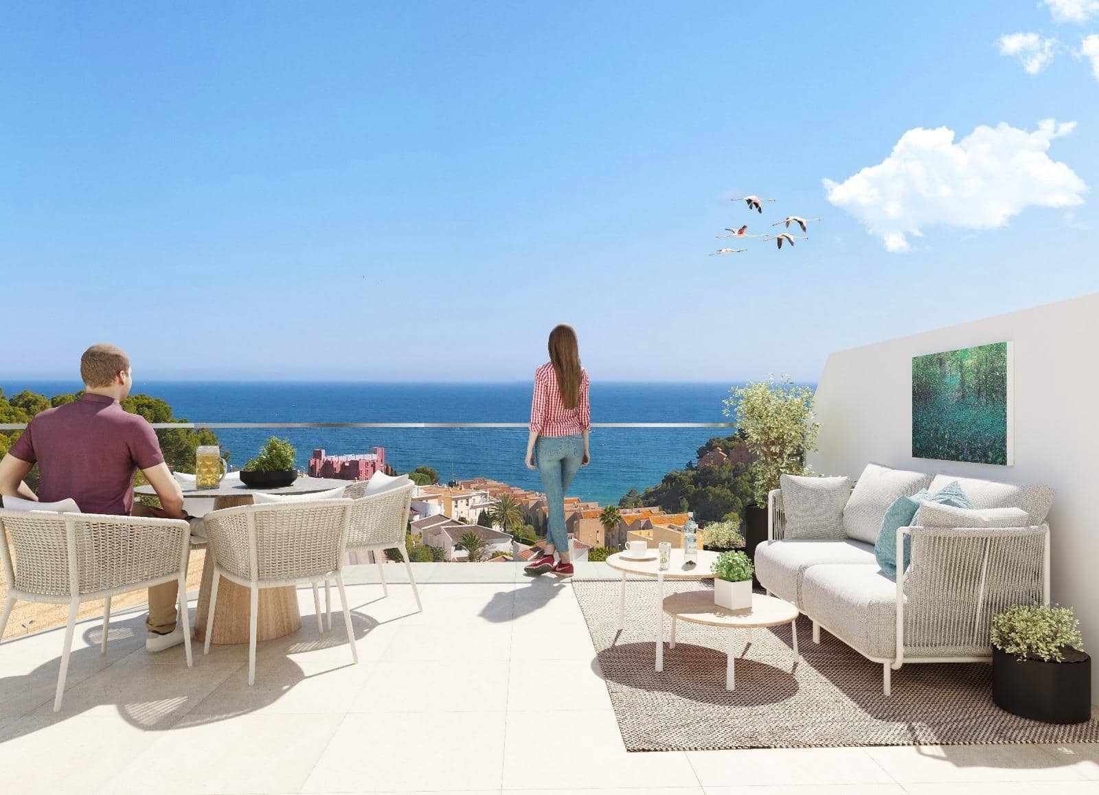 3 soveværelse Lejlighed til salg i Calpe / Calp med swimmingpool - € 410.000 (Ref: 8553415)