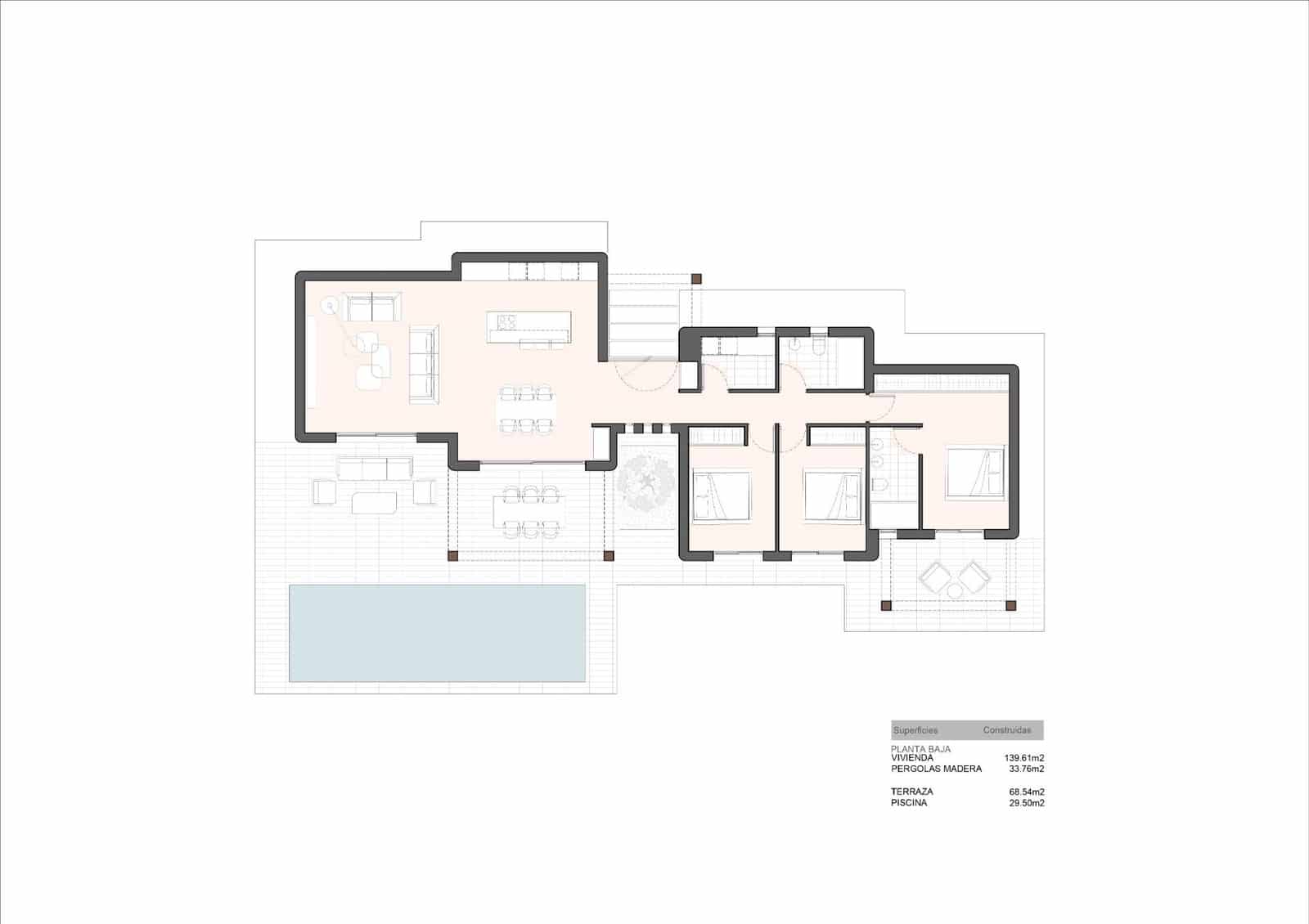 3 soveværelse Byhus til salg i Benissa med swimmingpool - € 890.000 (Ref: 9111165)