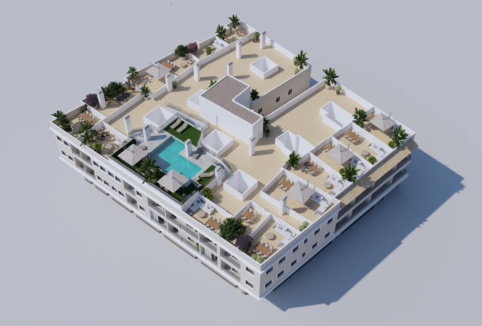 3 chambre Penthouse à vendre à Algorfa avec piscine garage - 225 570 € (Ref: 9466755)