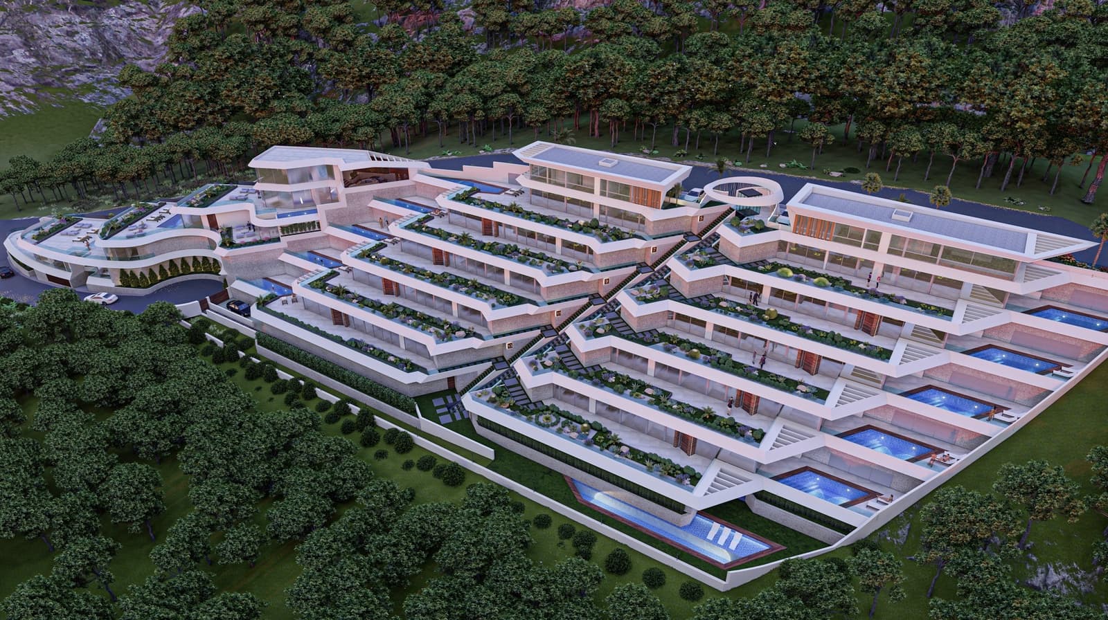 Ático de 3 habitaciones en Calpe / Calp en venta con piscina - 2.150.000 € (Ref: 9467490)