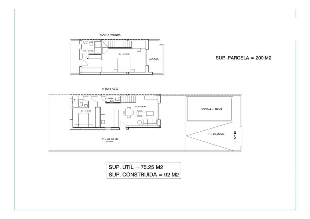 2 sovrum Hus till salu i Daya Nueva med pool - 320 000 € (Ref: 9558462)