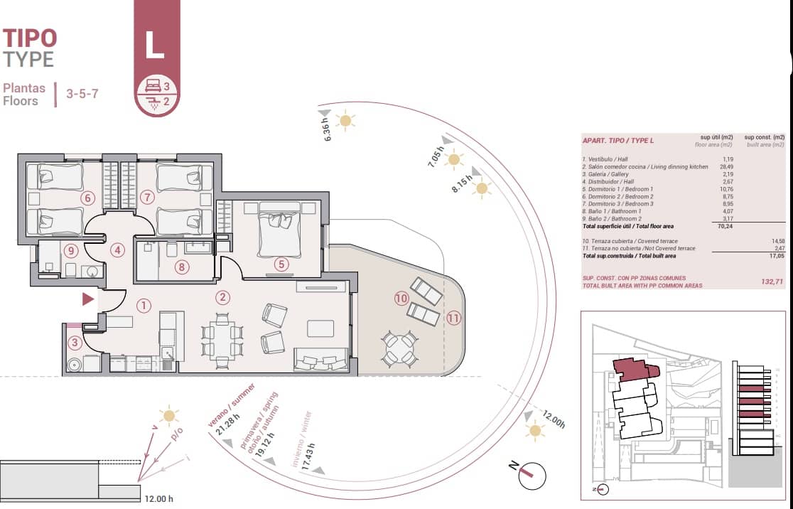 3 camera da letto Appartamento in vendita in Calpe / Calp con piscina garage - 479.000 € (Rif: 9588392)