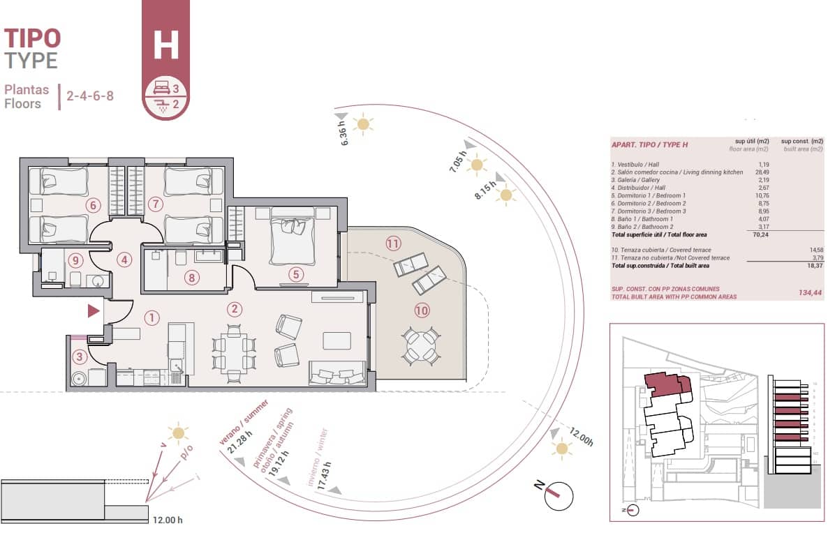 3 camera da letto Appartamento in vendita in Calpe / Calp con piscina garage - 479.000 € (Rif: 9588392)