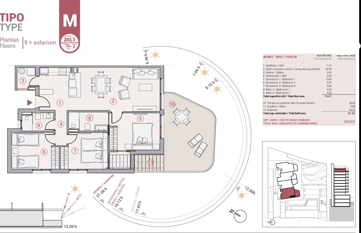 3 camera da letto Appartamento in vendita in Calpe / Calp con piscina garage - 479.000 € (Rif: 9588392)