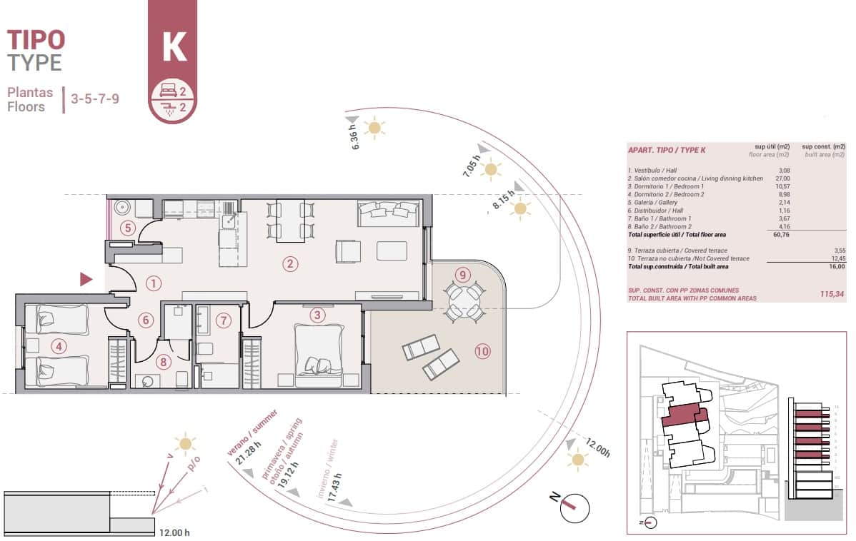 3 camera da letto Appartamento in vendita in Calpe / Calp con piscina garage - 479.000 € (Rif: 9588392)