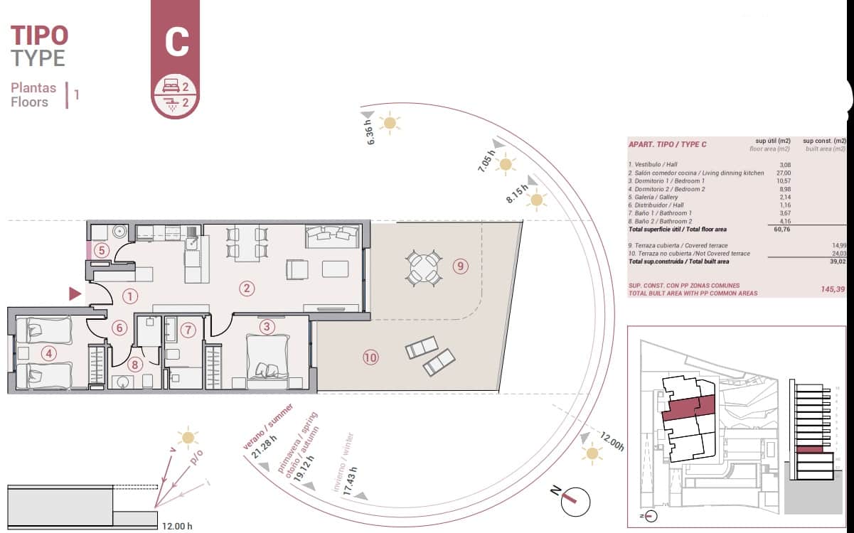 3 camera da letto Appartamento in vendita in Calpe / Calp con piscina garage - 479.000 € (Rif: 9588392)