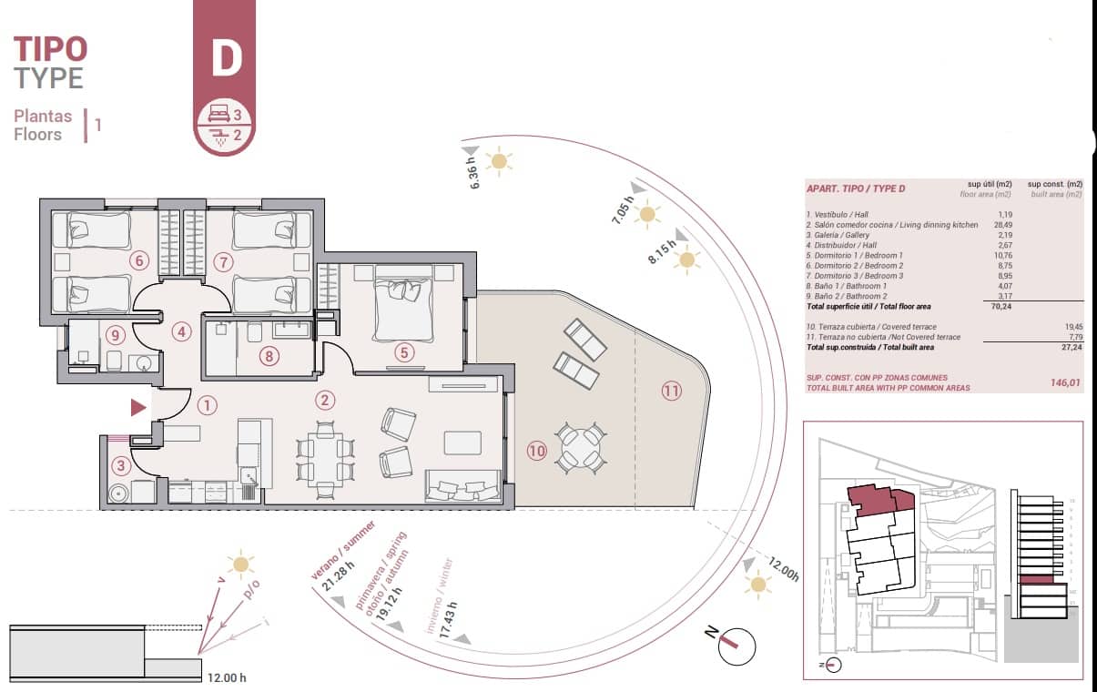 3 camera da letto Appartamento in vendita in Calpe / Calp con piscina garage - 479.000 € (Rif: 9588392)
