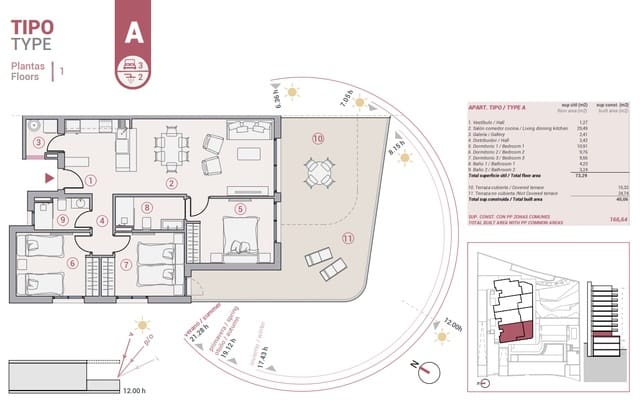 3 sovrum Lägenhet till salu i Calpe / Calp med pool garage - 479 000 € (Ref: 9588392)