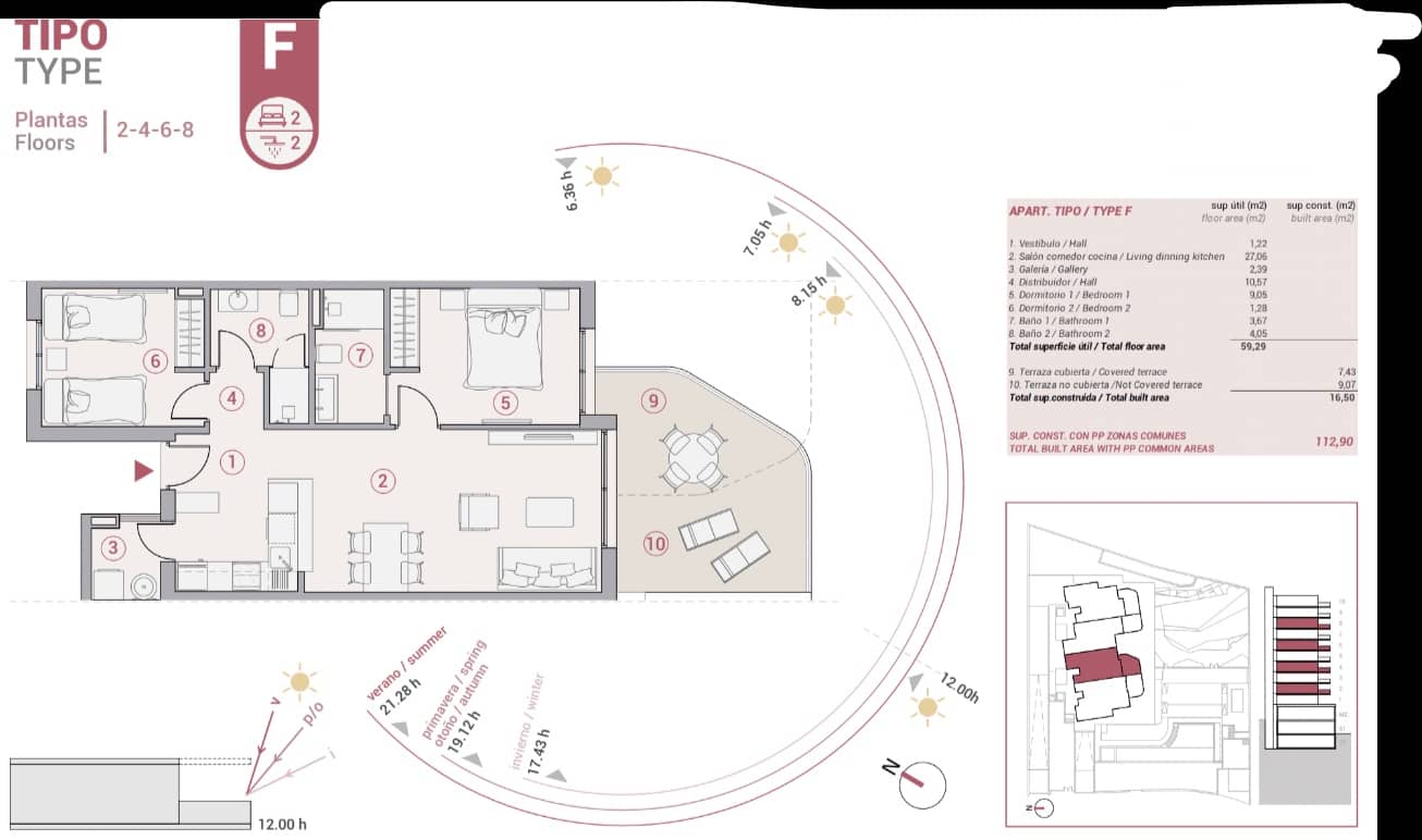 3 camera da letto Appartamento in vendita in Calpe / Calp con piscina garage - 479.000 € (Rif: 9588392)