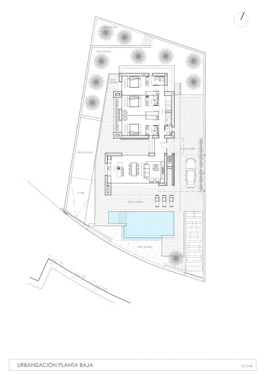 4 makuuhuone Huvila myytävänä paikassa Moraira mukana uima-altaan 
autotalli - 1 890 000 € (Ref: 9589292)