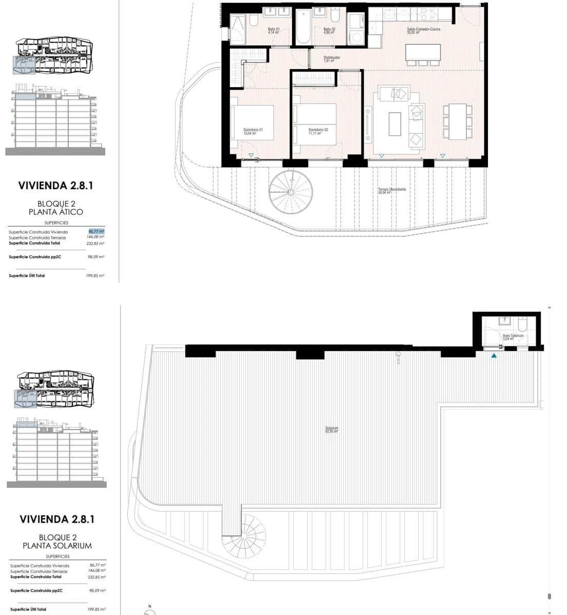2 quarto Penthouse para venda em La Villajoyosa / Vila Joiosa com piscina - 655 000 € (Ref: 9655728)
