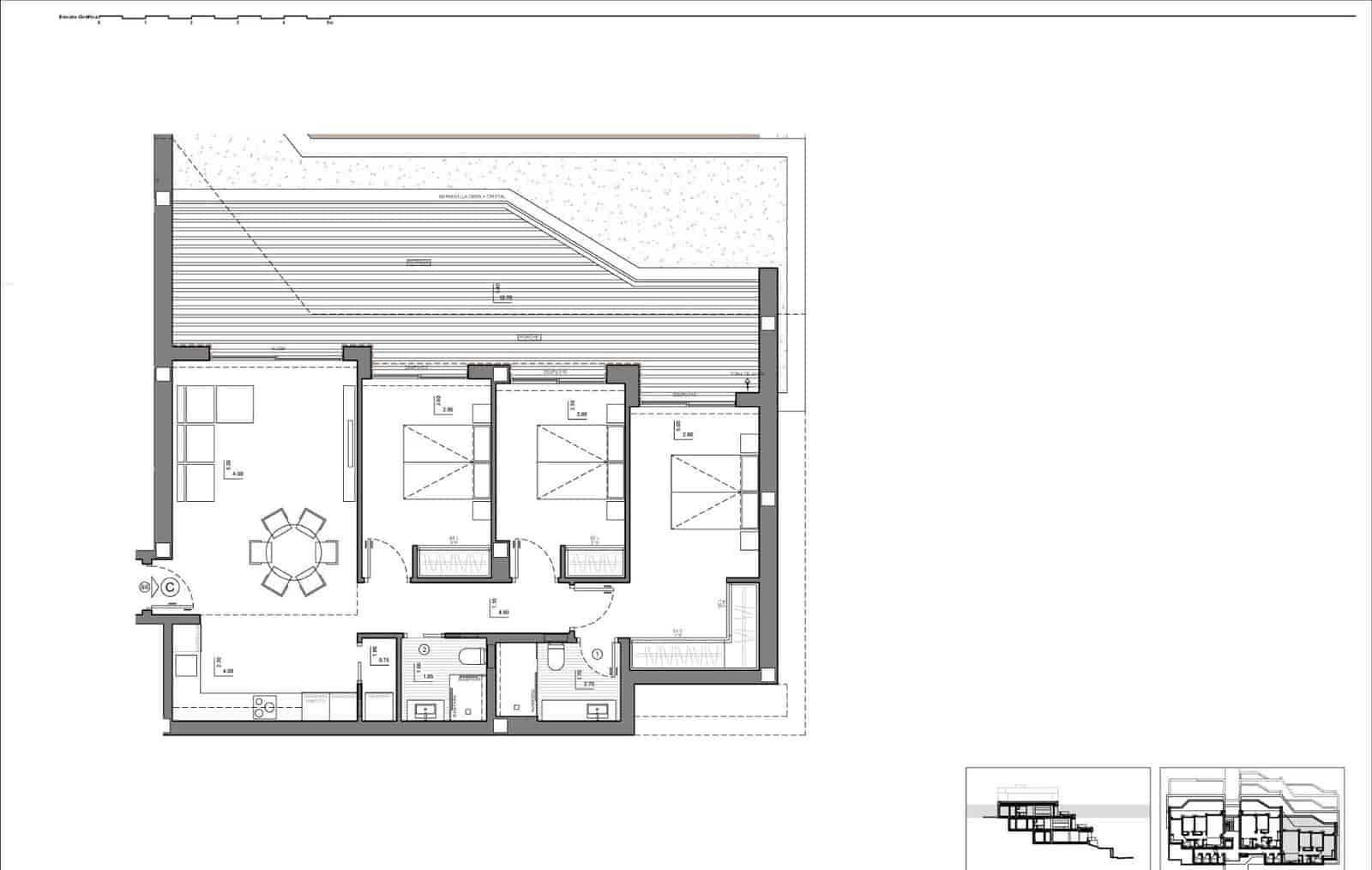 2 soveværelse Penthouse til salg i Benitachell / Benitatxell med swimmingpool - € 593.000 (Ref: 9673905)