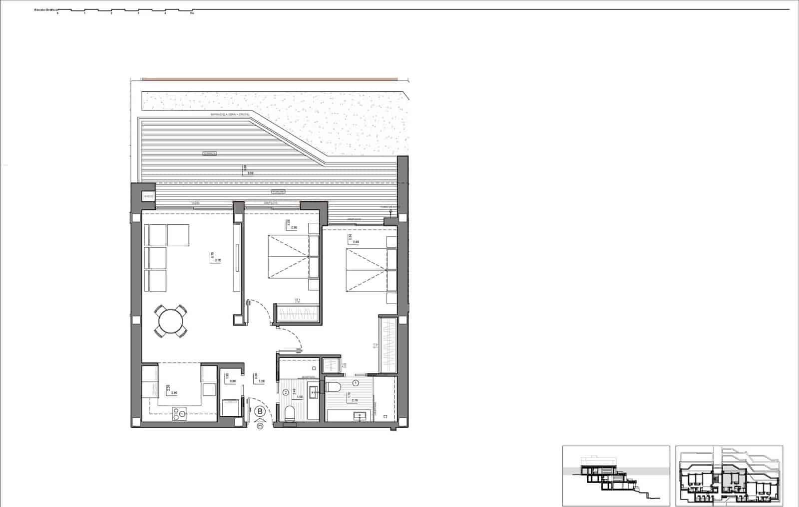 2 soveværelse Penthouse til salg i Benitachell / Benitatxell med swimmingpool - € 473.000 (Ref: 9673907)