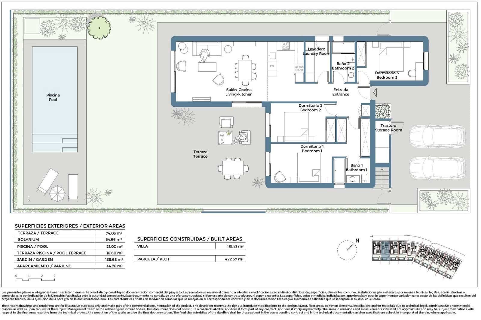 3 bedroom Villa for sale in Corvera with pool - € 482,000 (Ref: 9741543)