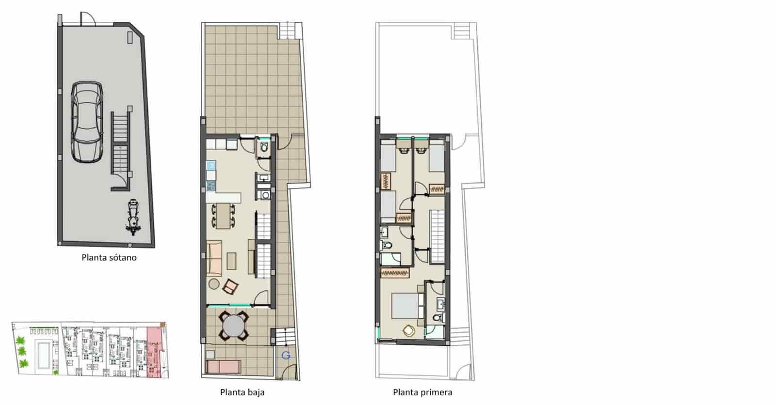 3 chambre Maison de Ville à vendre à Moncofa avec piscine - 560 000 € (Ref: 9804043)