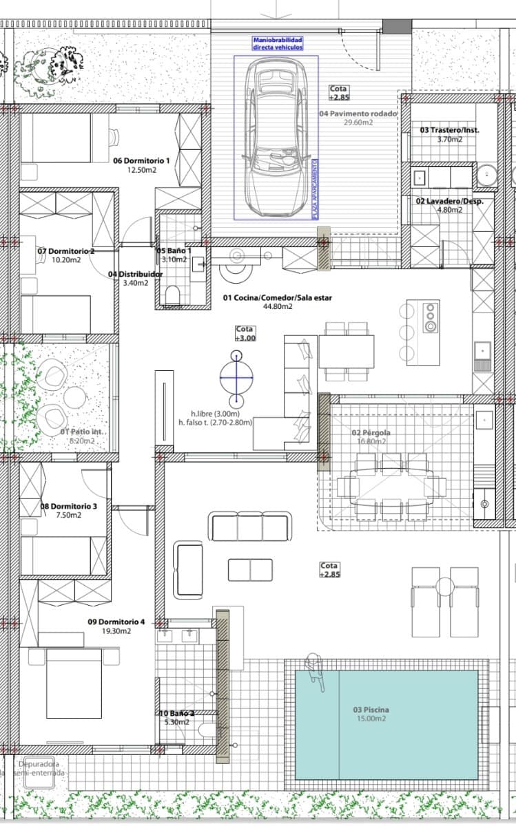 4 Zimmer Doppelhaus zu verkaufen in Murcia Stadt mit Pool - 380.000 € (Ref: 9909336)