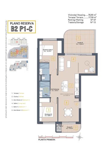 3 soverom Leilighet til salgs i Las Lomas de Rame - Bahía Bella, Los Alcázares med svømmebasseng garasje - € 349 900 (Ref: 9974892)