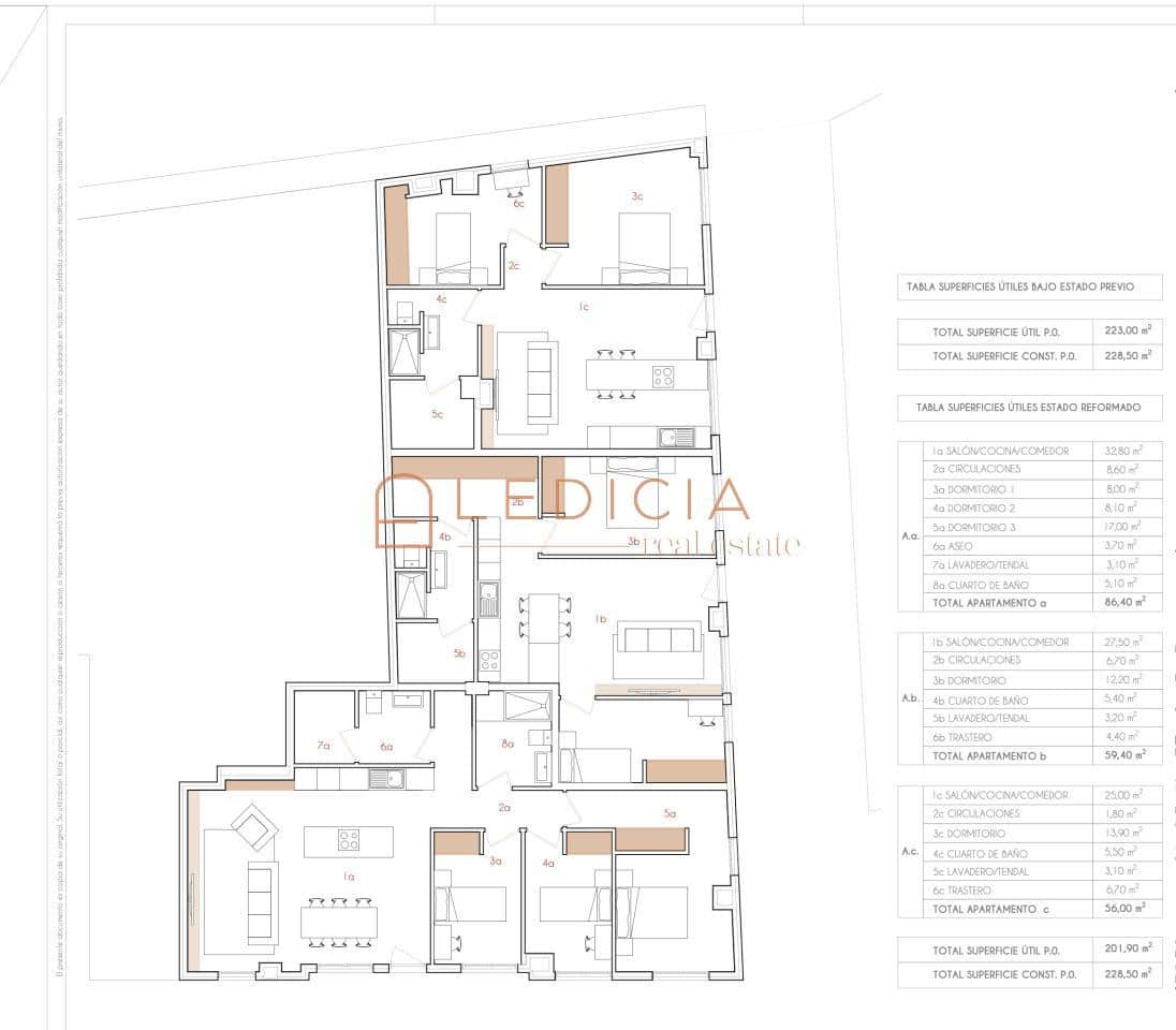 3 sovrum Strandlägenhet till salu i Cangas - 221 000 € (Ref: 9801395)