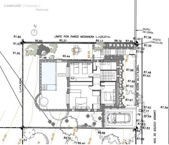 Byggegrund til salg i Campanet - € 250.000 (Ref: 8183926)