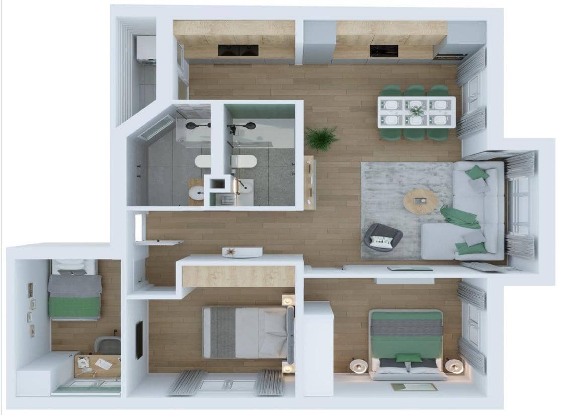 Piso de 3 habitaciones en Palma de Mallorca en venta - 467.000 € (Ref: 9378985)