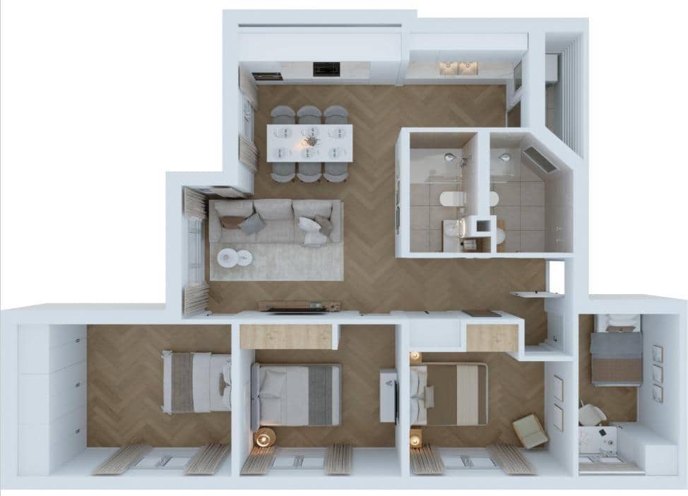 4 sovrum Lägenhet till salu i Palma de Mallorca - 488 000 € (Ref: 9378986)