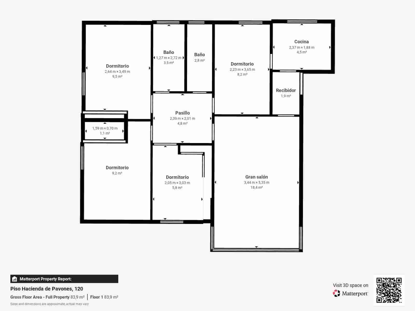 4 sypialnia Mieszkanie na sprzedaż w Miasto Madryt - 479 000 € (Ref: 9846199)