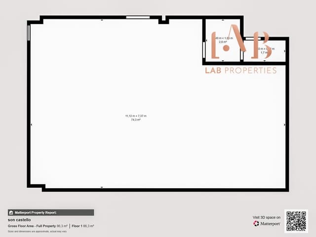 Toimisto myytävänä paikassa Palma de Mallorca - 250 000 € (Ref: 9899161)