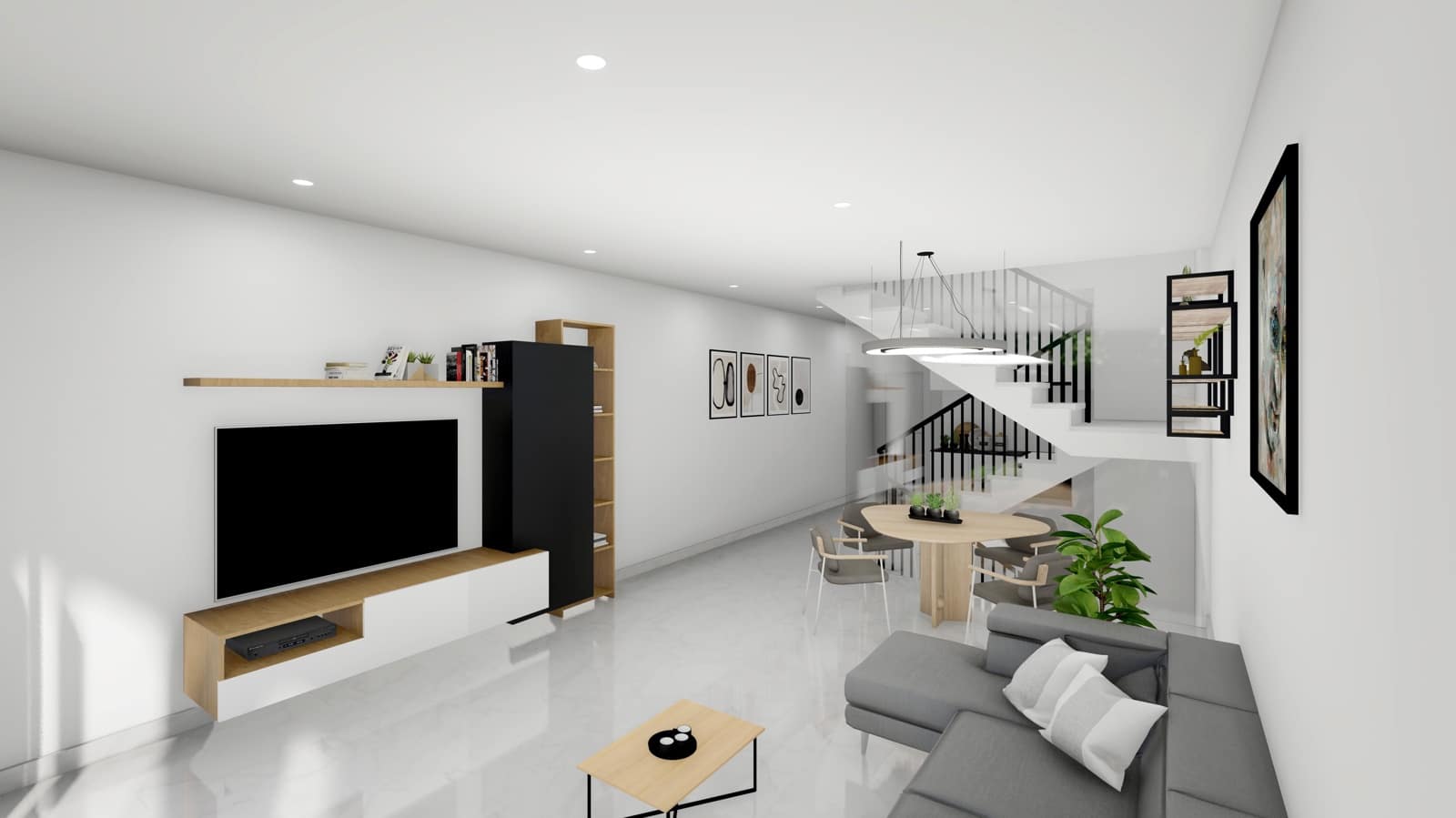 3 soveværelse Semi-Rækkehus til salg i Polop med swimmingpool garage - € 250.000 (Ref: 8185219)