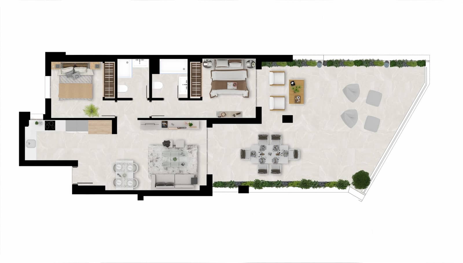 2 slaapkamer Appartement te koop in Mijas met zwembad - € 390.000 (Ref: 9248840)