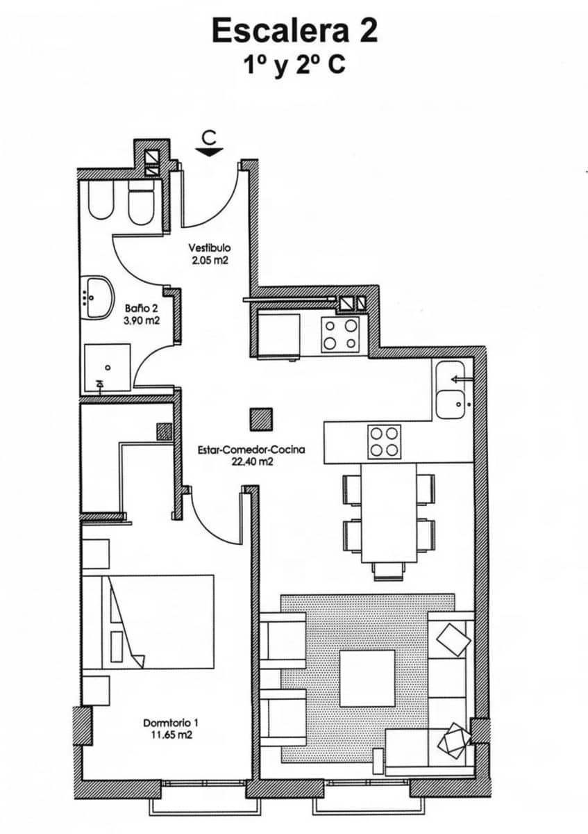 1 Zimmer Apartment zu verkaufen in Avileses - 78.000 € (Ref: 9414057)