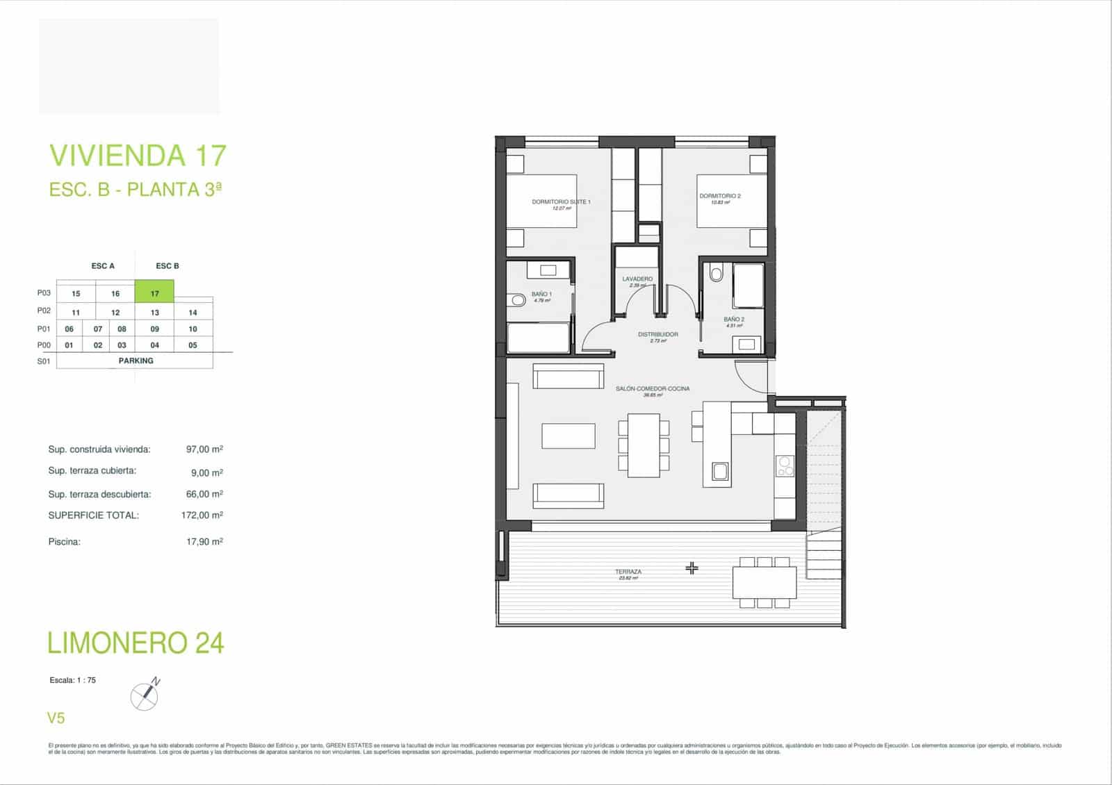 2 bedroom Apartment for sale in Hurchillo with pool - € 925,000 (Ref: 9494574)