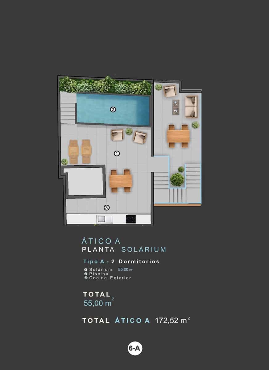 2 makuuhuone Kattohuoneisto myytävänä paikassa Torrevieja - 412 000 € (Ref: 9659378)