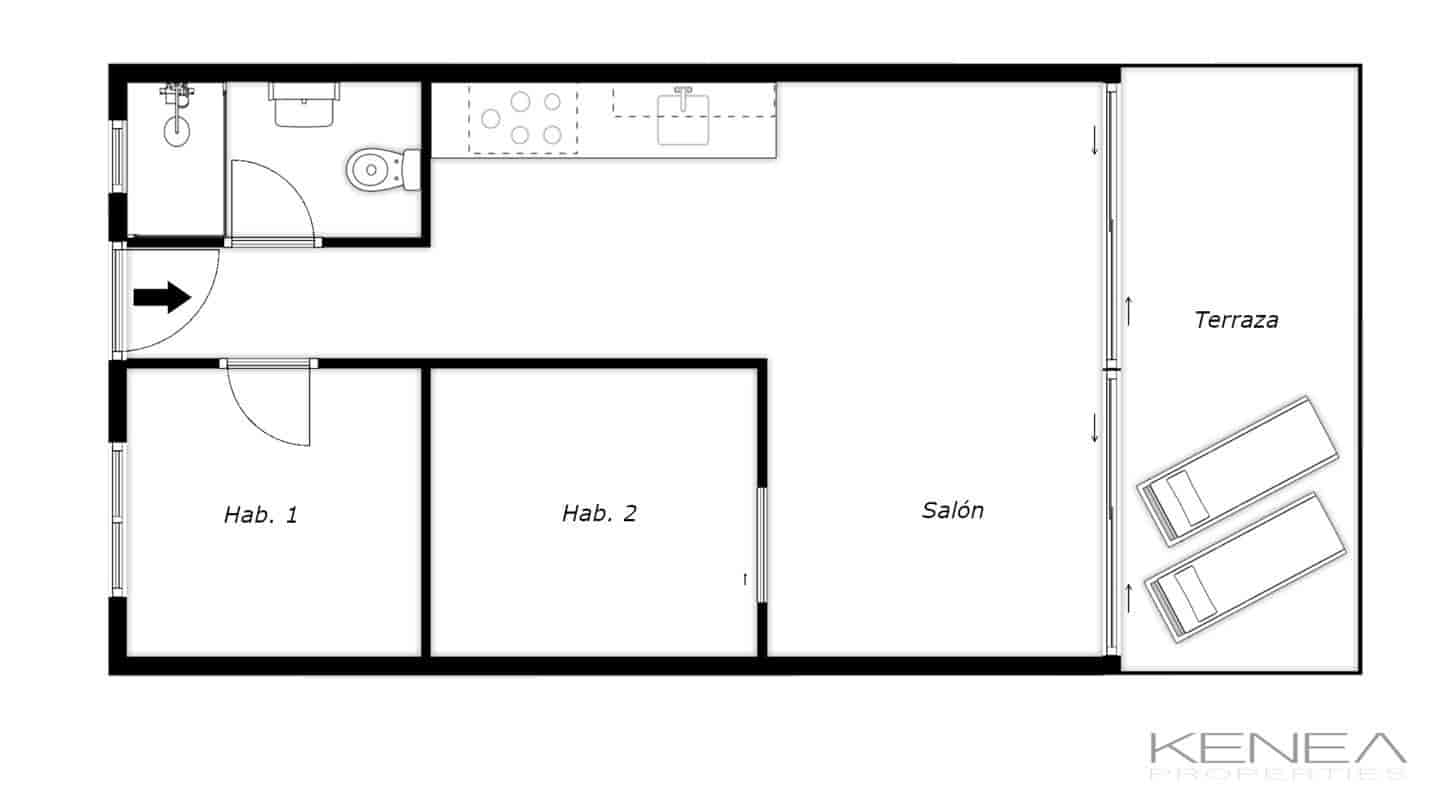 2 bedroom Flat for sale in Marbella - € 320,000 (Ref: 9669724)