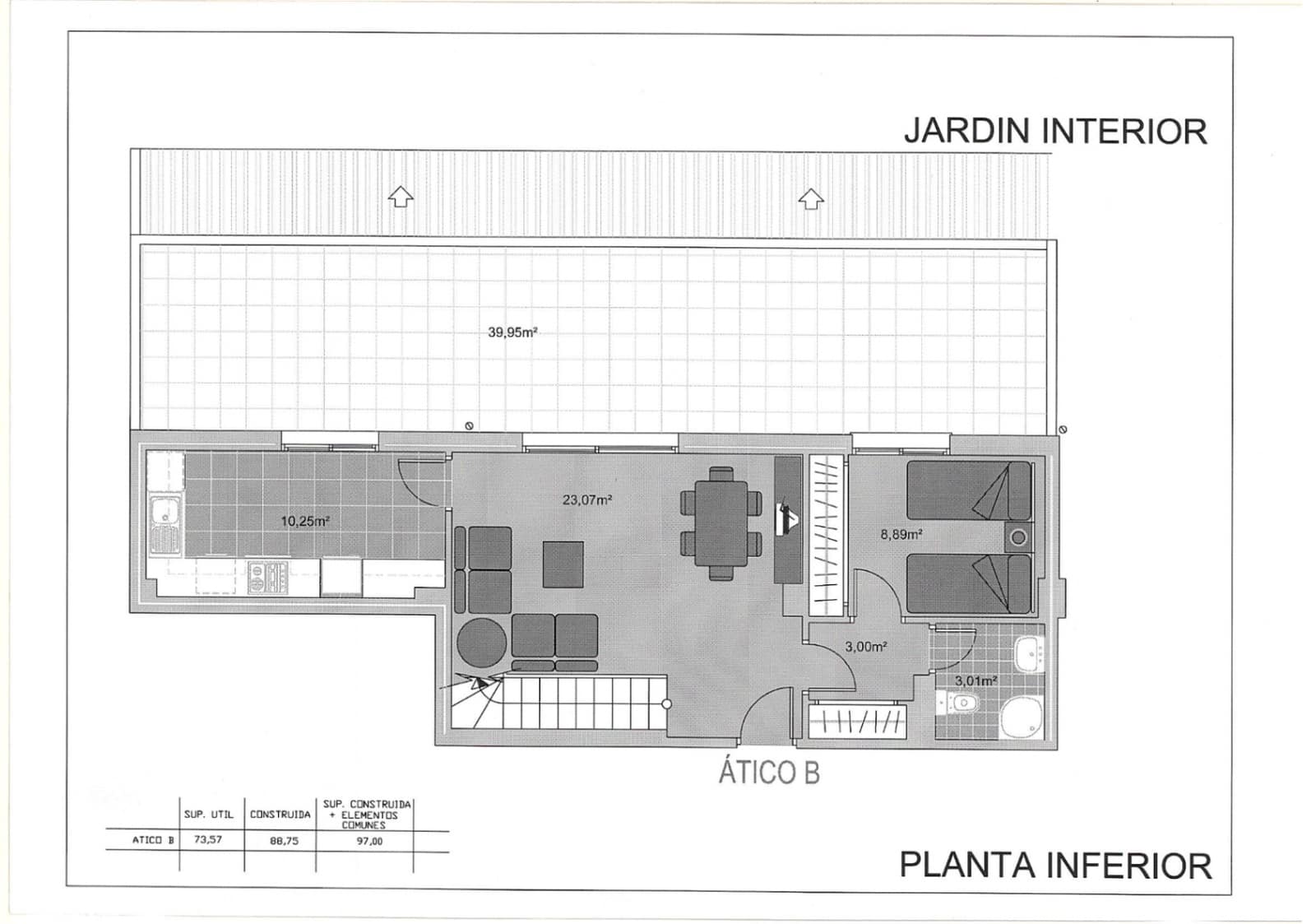 2 sovrum Takvåning till salu i Denia med pool garage - 325 000 € (Ref: 9194305)