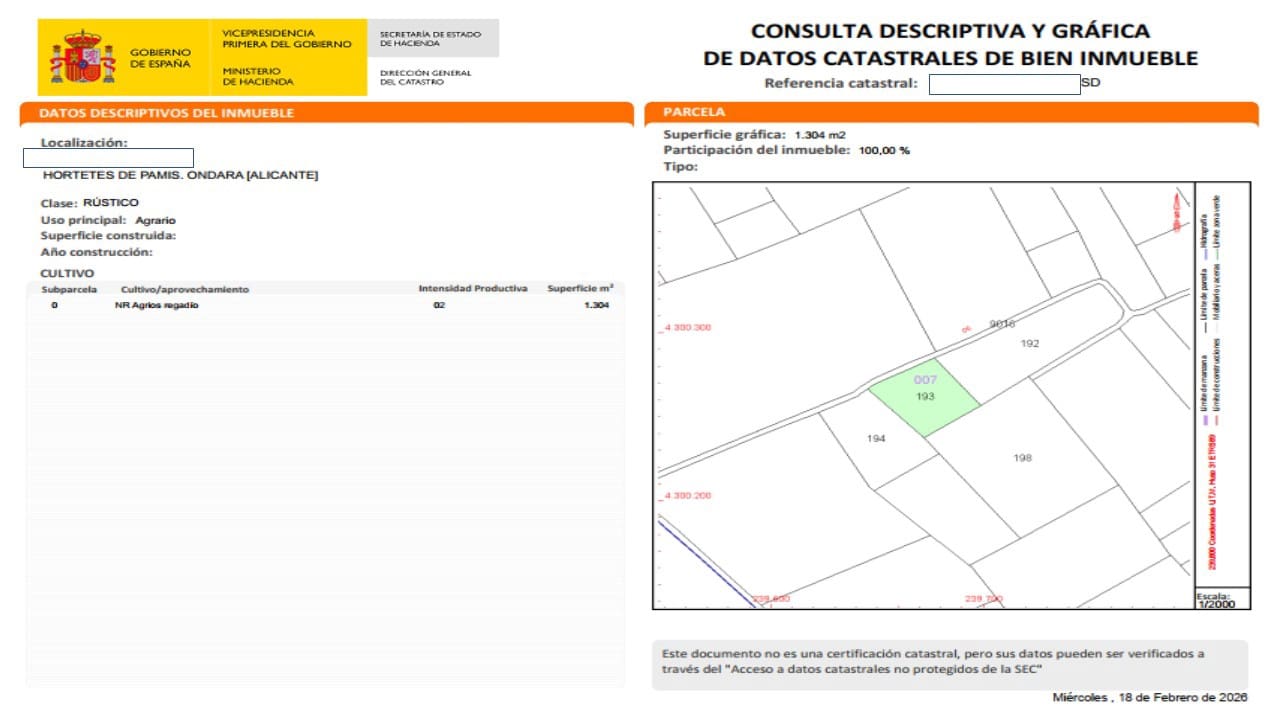 4 slaapkamer Finca/Landhuis te koop in Ondara met garage - € 99.000 (Ref: 9625090)