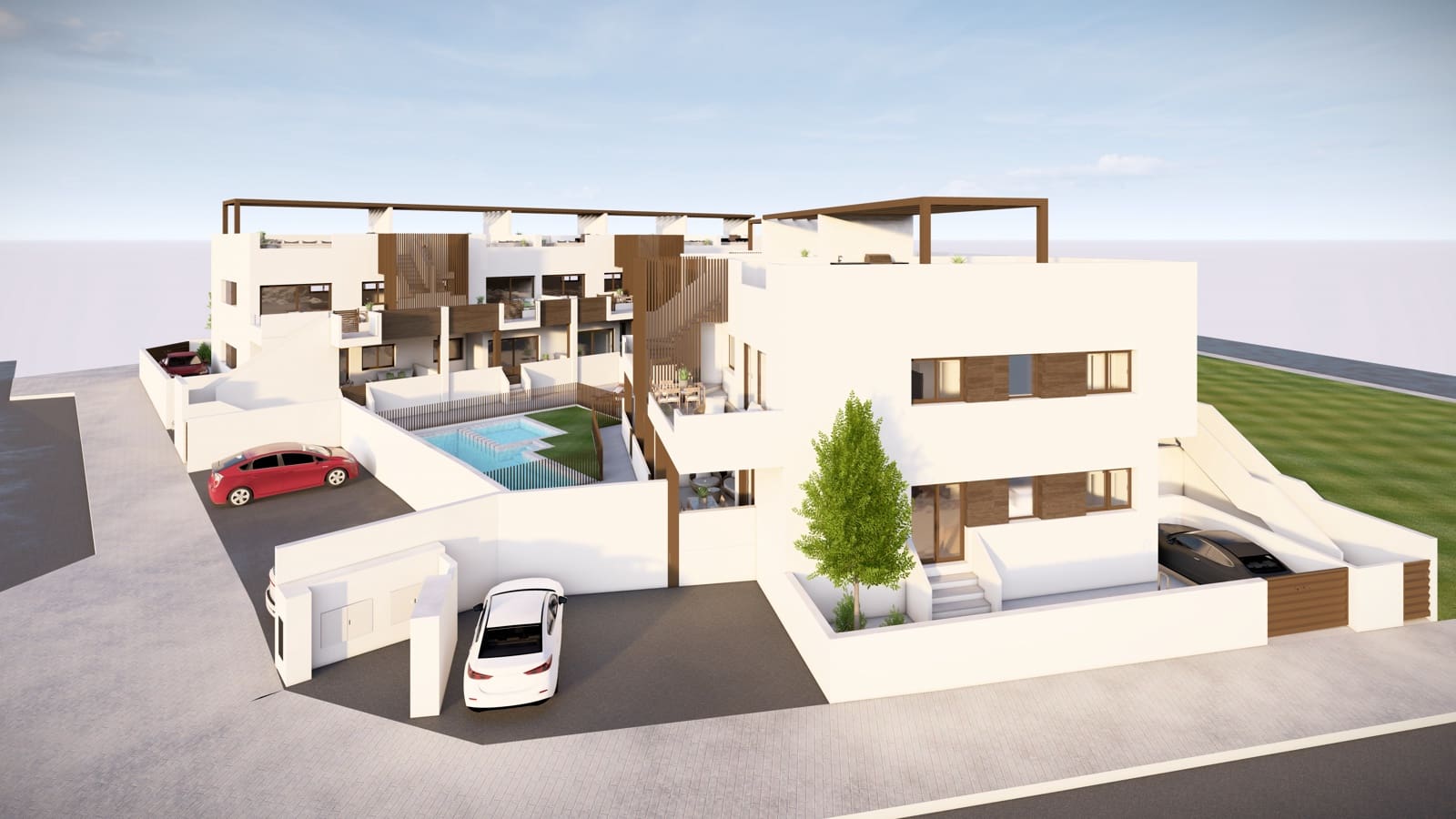 3 chambre Bungalow à vendre à Pilar de la Horadada avec piscine garage - 228 000 € (Ref: 8307348)