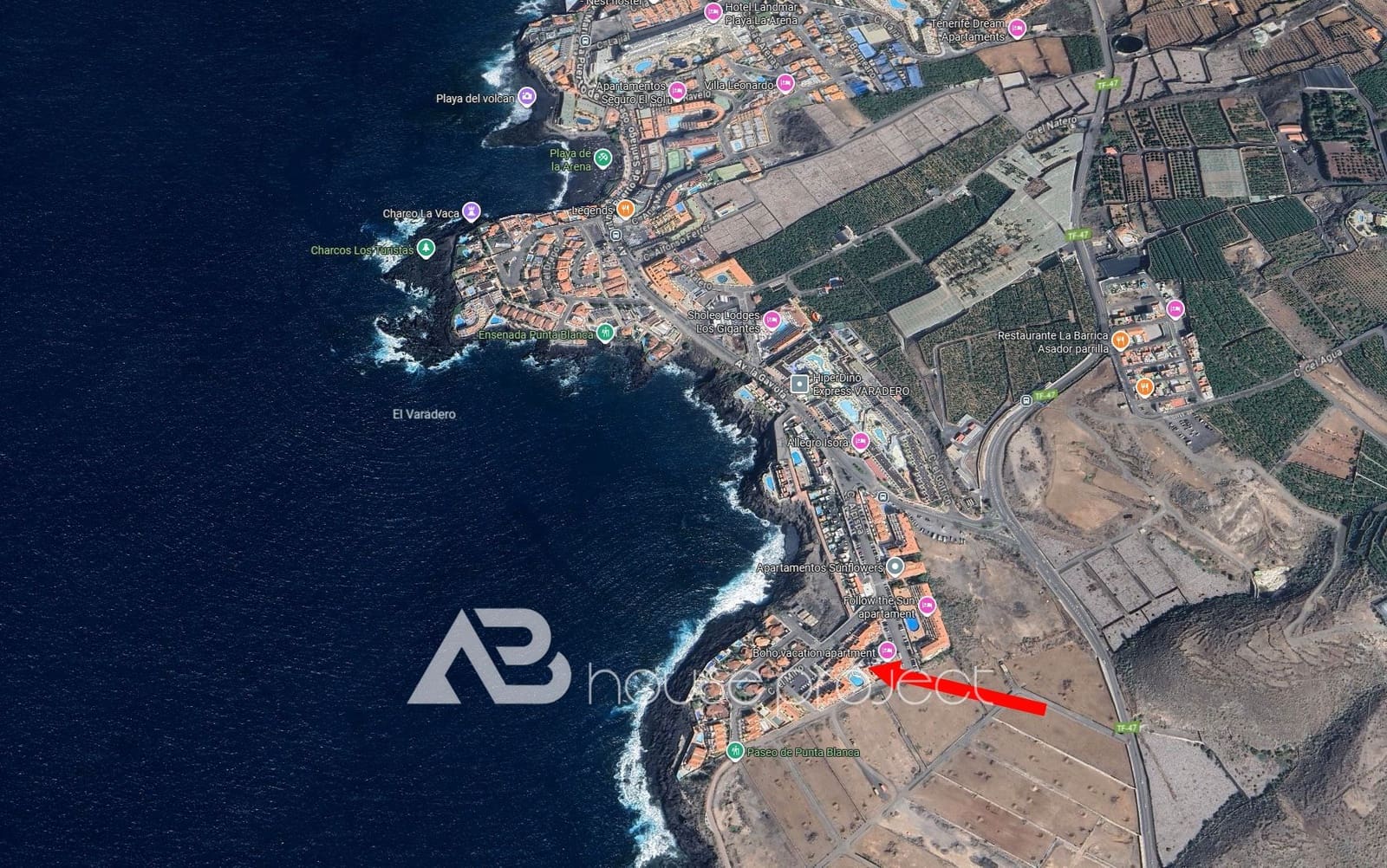 1 makuuhuone Asunto myytävänä paikassa Santiago del Teide mukana uima-altaan 
autotalli - 230 000 € (Ref: 9379986)