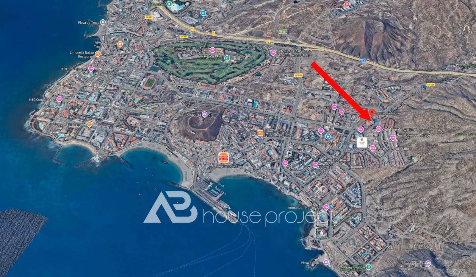 1 chambre Appartement à vendre à Arona avec piscine garage - 285 000 € (Ref: 9675150)